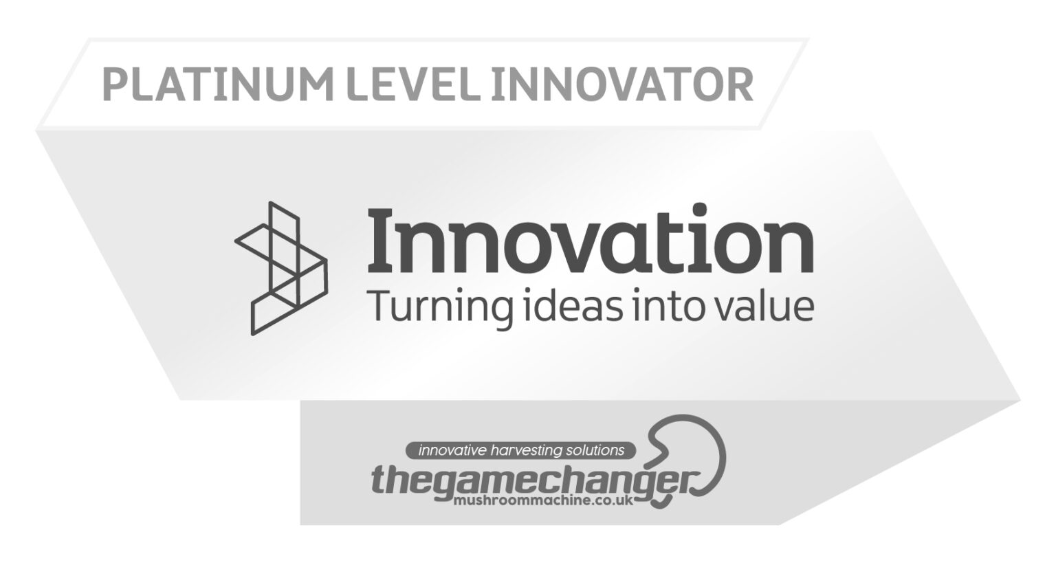 Innovaator Platinum Level Innovator Award - The Mushroom Machine Gamechanger
